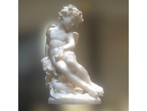 cupid yaralandı tarama ve kopyaları 3d baskı çocuk kültürel miras Yunan aşk mitoloji Roma Romantik heykel kanatlı 3d print model - Mito3D