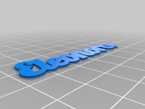 my customized multiline tag keychain eleonora keychains 3d print model - Mito3D