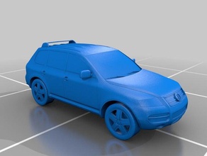 volkswagen touareg araç 4 x araba 3d print model - Mito3D
