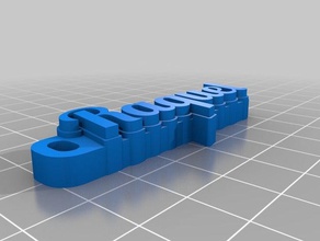 chaveiro raquel chaveiros personalizado 3d print model - Mito3D