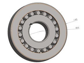 rolamento de rolo máquinas-ferramentas esferas mecânico 3d print model - Mito3D