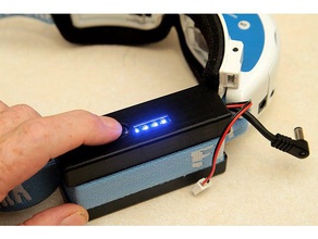 fatshark 18650 caso do indicador de carga suporte hobby bateria 3d print model - Mito3D