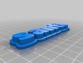 llavero santi esculturas personalizado 3d print model - Mito3D