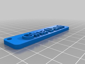 my customized clever name tag gina dunn signs & logos 3d print model - Mito3D