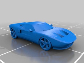 ford gt veículos de carro muscle car um automóvel desportivo 3d print model - Mito3D