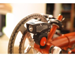 challenge recumbent bike light brackets bracket niterider solas bicycle 3d print model - Mito3D