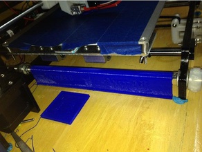 anet a8 threaded rod cover filament catch 3d printer parts mods upgrade 3d print model - Mito3D