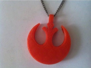rebels symbol necklace - star wars accessories 3d print model - Mito3D