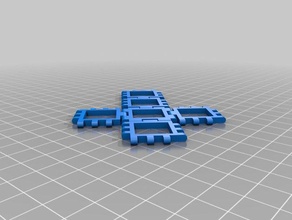 meine kundengebundenes Scharnier snap-cube-Netz math kundengebundene 3d print model - Mito3D