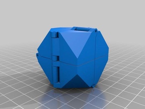 il mio personalizzata con più durevole pieghevole cubo perni i puzzle su misura 3d print model - Mito3D