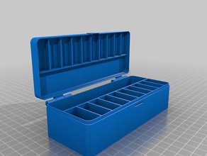 meine angepasste aufklappbaren box 1xn v2 - Organisation kundengebundene 3d print model - Mito3D