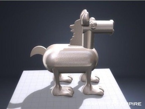 cheval blanc art 3d print model - Mito3D