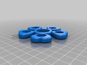 my customized heart &lt 3 valentine hex nut fidget spinner toys & games 3d print model - Mito3D