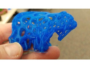 voronoi bear supports - meshmixer animals support 3d print model - Mito3D