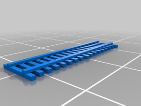 my customized n scale fence buildings & structures 3d print model - Mito3D