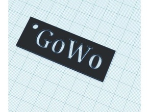 gowo Anahtarlık 3d baskı 3d print model - Mito3D