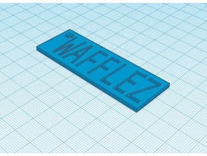 wafflez portachiavi La stampa 3d 3d print model - Mito3D