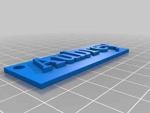 Anahtarlık-aubrey 3d baskı 3d print model - Mito3D