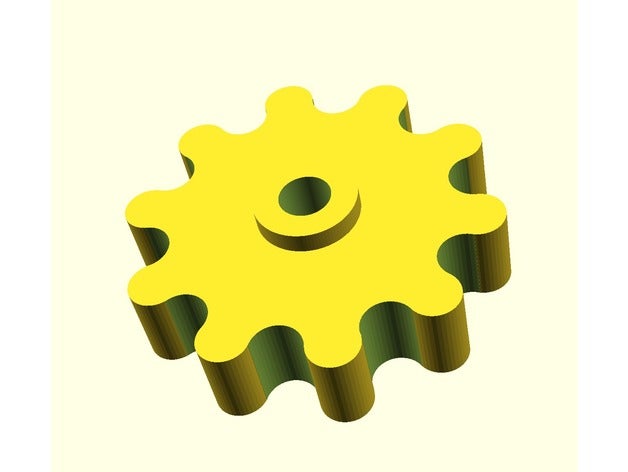 cog diy cogwheel 3D print model - Mito3D