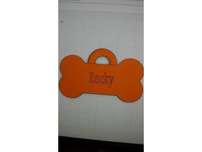 dog tag rocky 3d printing dogtag 3d print model - Mito3D