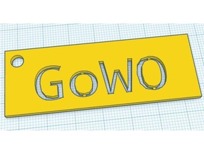 gowo llavero La impresión en 3d 3d print model - Mito3D