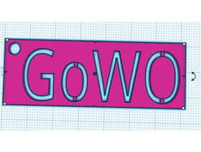 gowo keychain kg 3d printing 3d print model - Mito3D