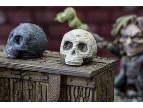 tiny cartoonish skull games human 3d print model - Mito3D