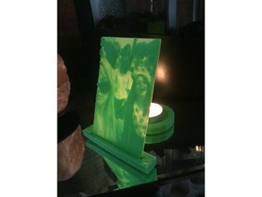 tea light lithophane stand decor 3d print model - Mito3D