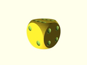 customizable loaded dice biased boardgame physics toys 3d print model - Mito3D