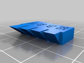 minha personalizado balanço de impressão teste 50-35 graus A 3d testes 3d print model - Mito3D