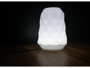 geoh - lampe interchangeable oui de la série ménage L'impression 3d interchangeables l'abat-jour led usb vase vague 3d print model - Mito3D