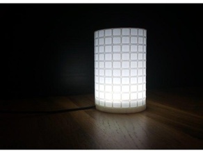 quah - lamba değiştirilebilir Evet dizi ev 3d baskı abajur led usb vazo dalga 3d print model - Mito3D
