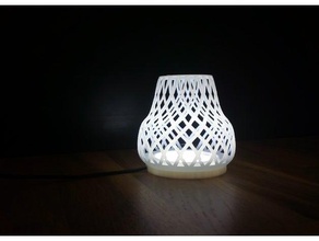 buub - lampe interchangeable oui de la série ménage L'impression 3d interchangeables l'abat-jour led usb vase vague 3d print model - Mito3D