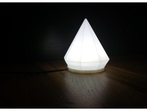 pirah - lamp interchangeable yeah series household 3d printing lampshade led usb vase wave 3d print model - Mito3D