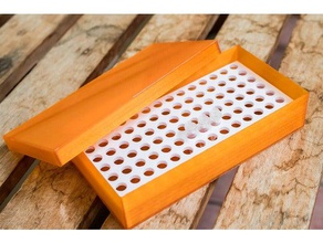 pcr tube cryobox biology freezer holder laboratory rack storage box 3d print model - Mito3D