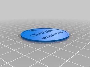 meine angepasste Runde dog tag Haustiere kundengebundene 3d print model - Mito3D