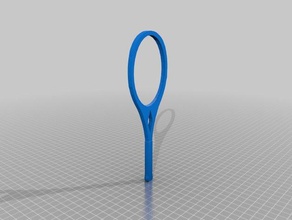 tennis racket toy & game accessories 3d print model - Mito3D