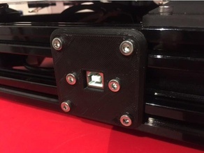 delta lower frame panels 3d printer accessories 2020 electrical kossel mini usb xt60 3d print model - Mito3D