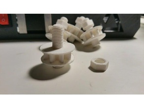 tornillo de la polea del poulie pas vis et crou Impresora 3d las piezas el 3d print model - Mito3D