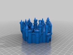 gran castillo las estructuras de edificios personalizado 3d print model - Mito3D