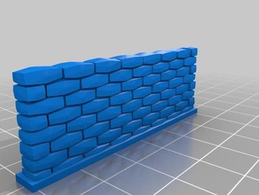 my customized stone wall 1 props 3d print model - Mito3D