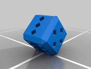 diamond dice 3d print model - Mito3D