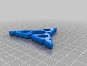 2 points m8 customized ninja star snowflake hex nut fidget spinner toys & games 3d print model - Mito3D
