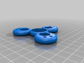 3 caras m8 personalizado omg sorpresa tuerca hexagonal fidget spinner personalizador juegos y juguetes 3d print model - Mito3D