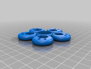 5 caras m8 personalizado omg sorpresa tuerca hexagonal fidget spinner personalizador juegos y juguetes 3d print model - Mito3D