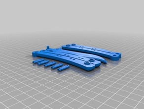 mariposa cuchillo 3d print model - Mito3D