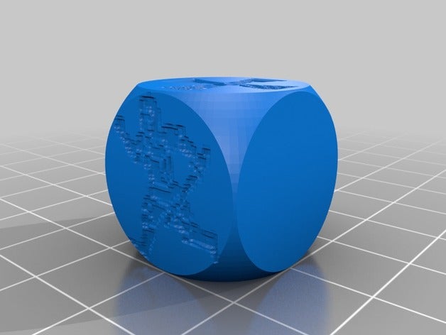 personnalisé mourir dé 3D print model - Mito3D