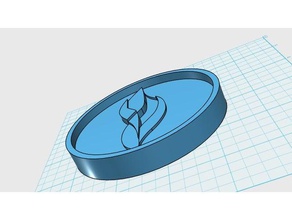 leaf logo decor 3dmodel 3dprintable 3dprinting 3d printer printing basic shapes cool emblem neat 3d print model - Mito3D