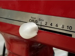 kitchenaid mixeur bouton de commande vitesse les pièces rechange table mixage batteur sur socle 3d print model - Mito3D