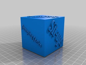 exercise dice 3d print model - Mito3D